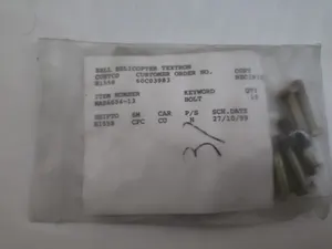 NAS6604-13, Bolts for Bell Helicopter 5 pieces